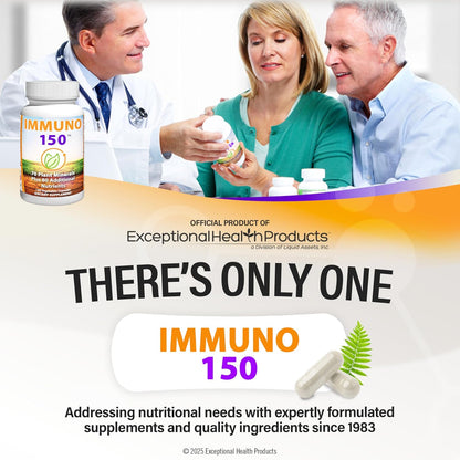 IMMUNO 150 Complete Multi | Advanced Daily Vitamin & Mineral Formula | 150 Capsules