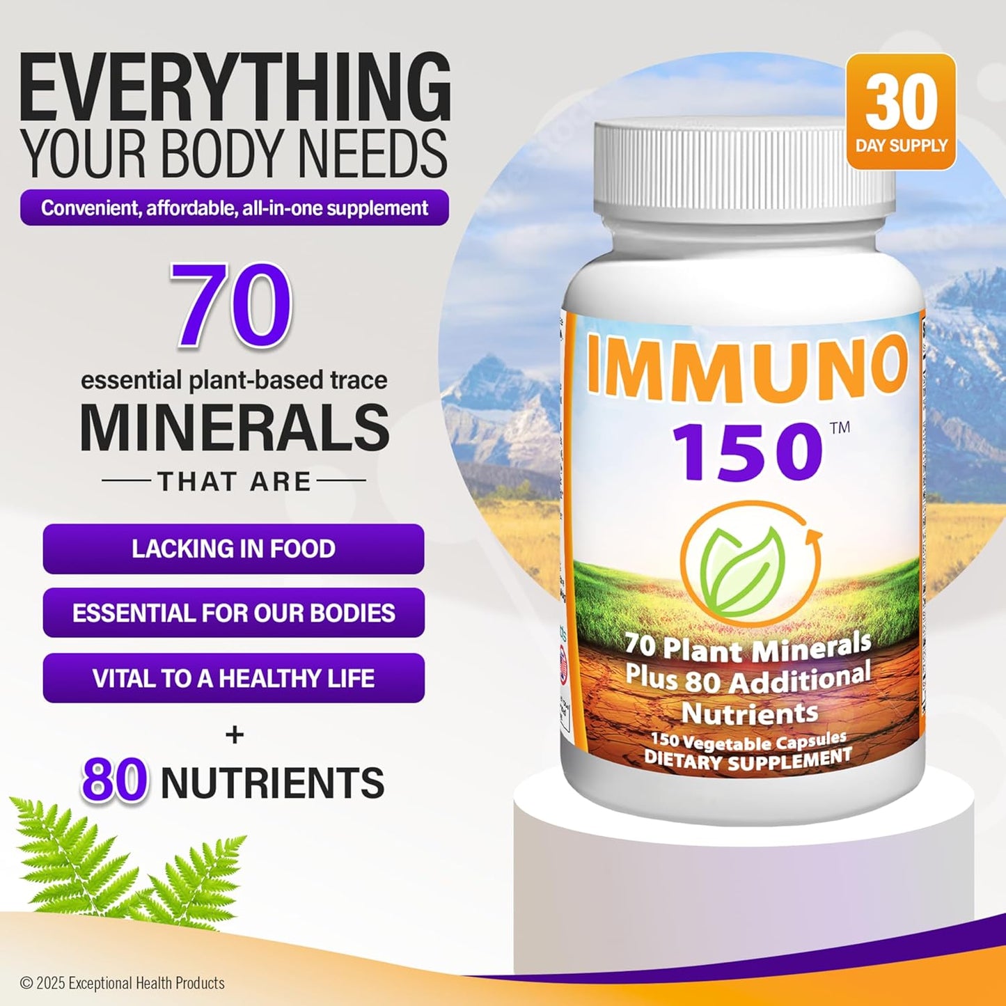 IMMUNO 150 Complete Multi | Advanced Daily Vitamin & Mineral Formula | 150 Capsules